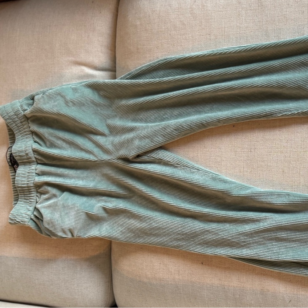 Zara Mint Ribbed Pants